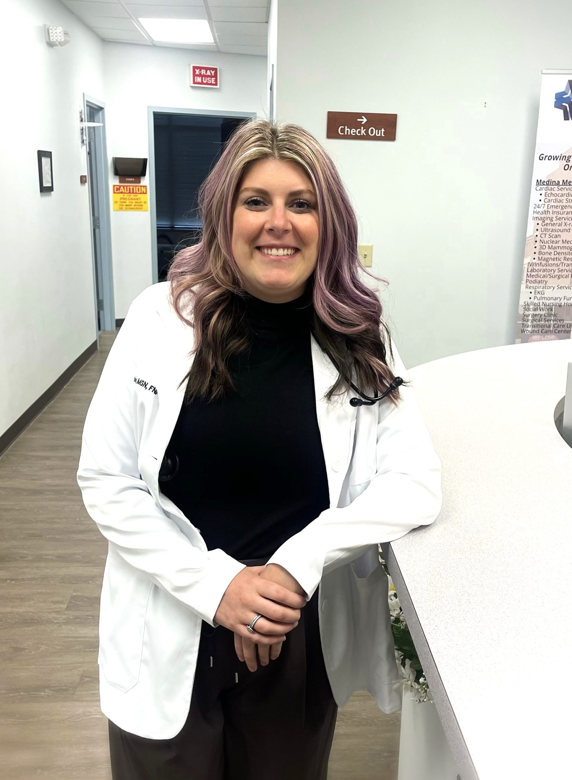 Stephanie Murphy from the primary care family medicine team at Orleans community Health Albion Healthcare Center. She runs the walk-in care at the center in Albion, NY.